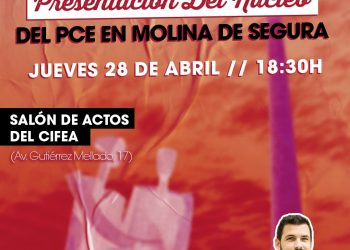 El PCE en la Región de Murcia presenta el núcleo de Molina de Segura con Eduardo Garzón