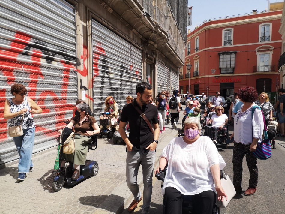 Rojas exige al gobierno municipal de Sevilla «pasar de las palabras a los hechos» para garantizar la accesibilidad universal