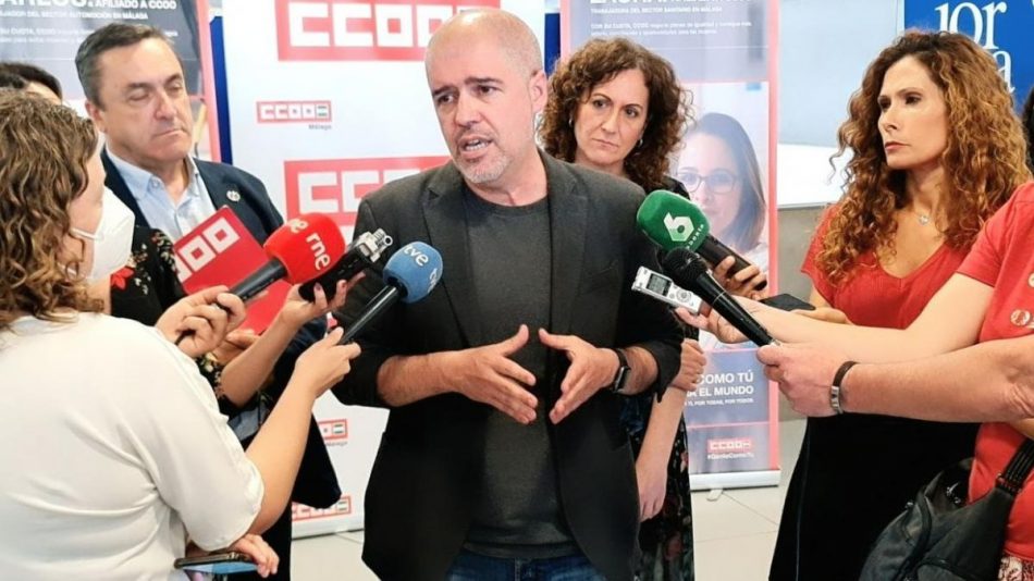 Unai Sordo: “O España reparte la riqueza a través de los salarios o se tardará más tiempo en salir de la crisis”