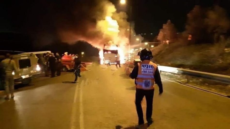 Palestinos se enfrentan a las fuerzas de ocupación israelíes en Nablus