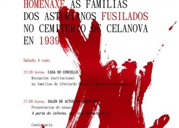 As familias dos asturianos fusilados en Celanova en 1939 recibirán unha homenaxe o 4 de xuño