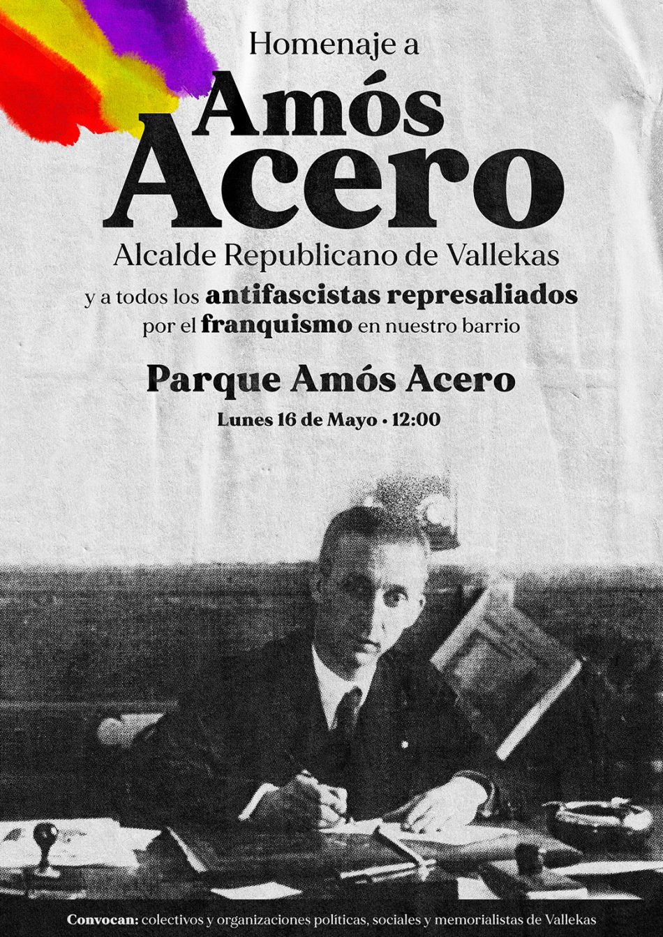Homenaje a Amós Acero y todas y todos los antifranquistas de Vallecas