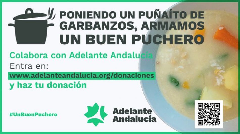 Adelante Andalucía lanza una campaña de donaciones para “deberle todo al pueblo y nada a los poderes económicos”