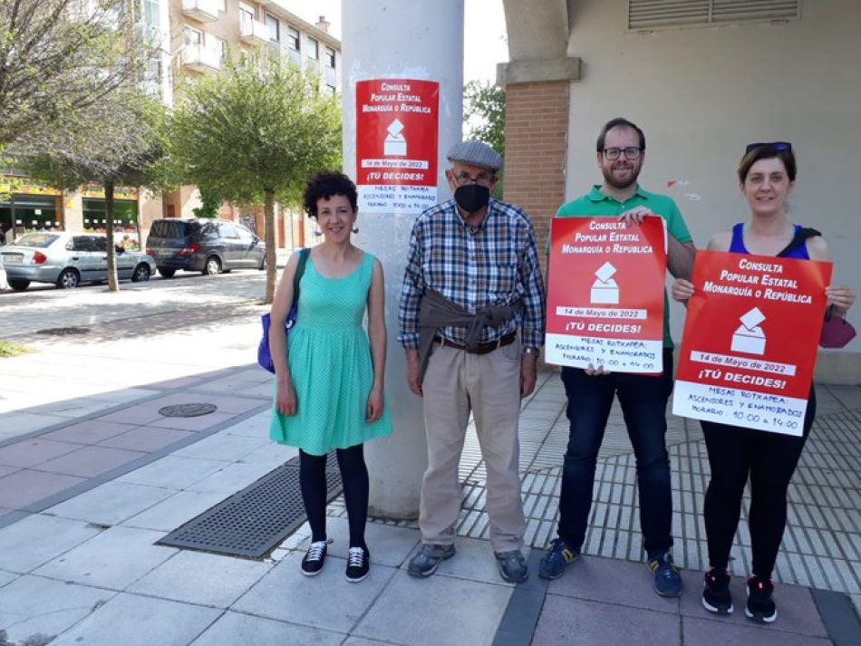 IU llama a participar mañana en la votación que organiza la Plataforma de la Consulta Popular Estatal Monarquía o República