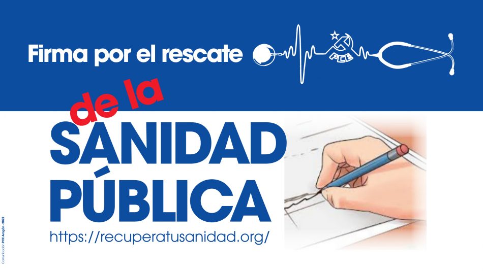 Lanzan la ILP «Recupera tu Sanidad Pública»