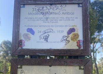 Denuncian el estado del Paseo de la Memoria de Móstoles