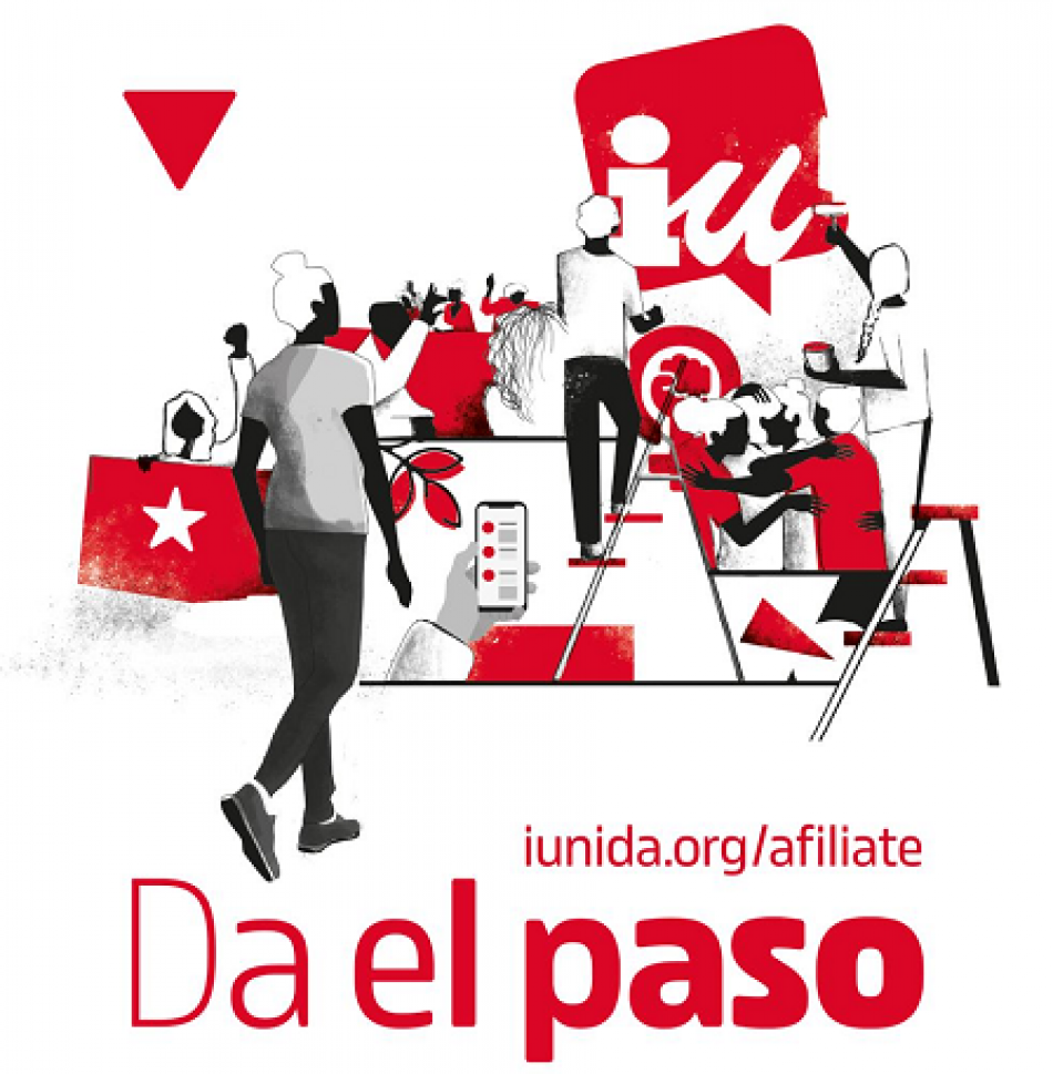 IU lanza su campaña de afiliación ‘Da el paso’ y anima a participar desde dentro en la construcción de “un frente amplio que una a la izquierda social, ecologista y feminista”