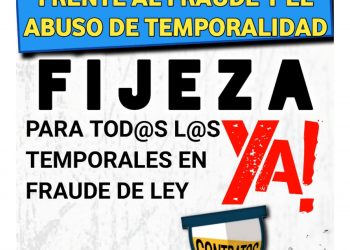 Contra el fraude y el abuso, fijeza para todos ya!