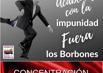 Convocada concentración de repulsa ante el regreso de Juan Carlos de Borbón, en Zaragoza el 21 de mayo