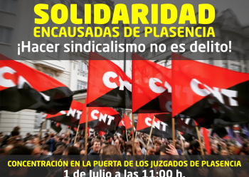 Solidaridad con las encausadas de Plasencia (Cáceres)