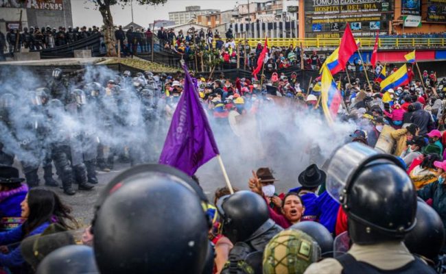 Alianza por DDHH denuncia uso de fuerza en protestas de Ecuador