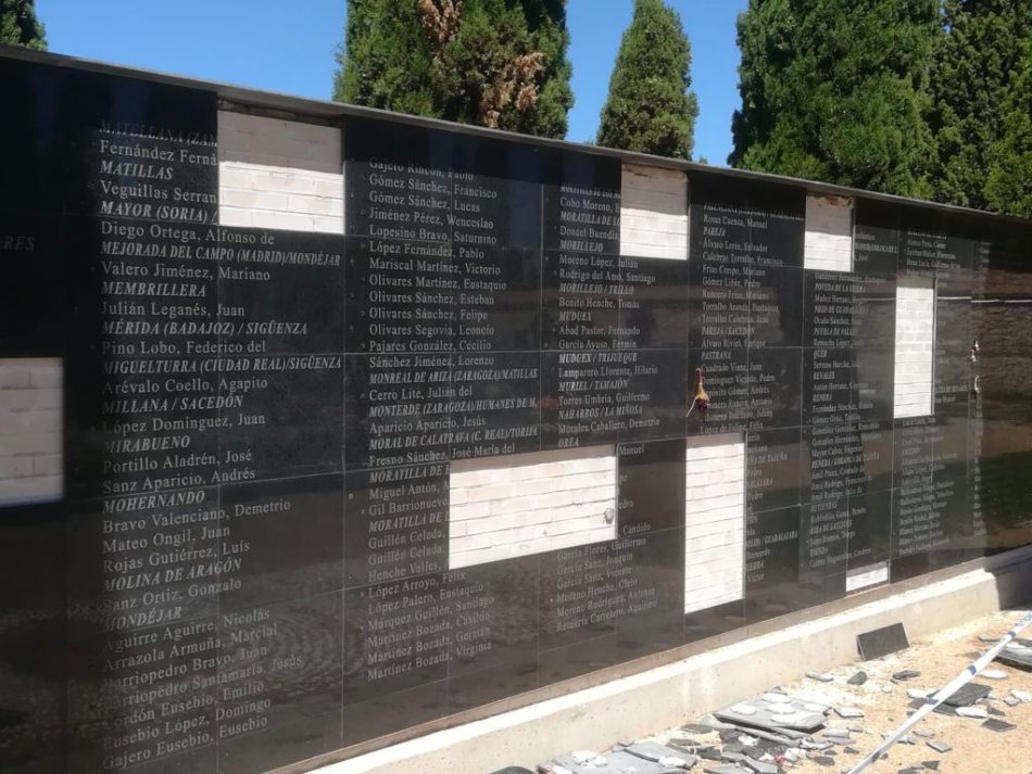 Denuncian públicamente el mal estado del Memorial a las víctimas de Guadalajara