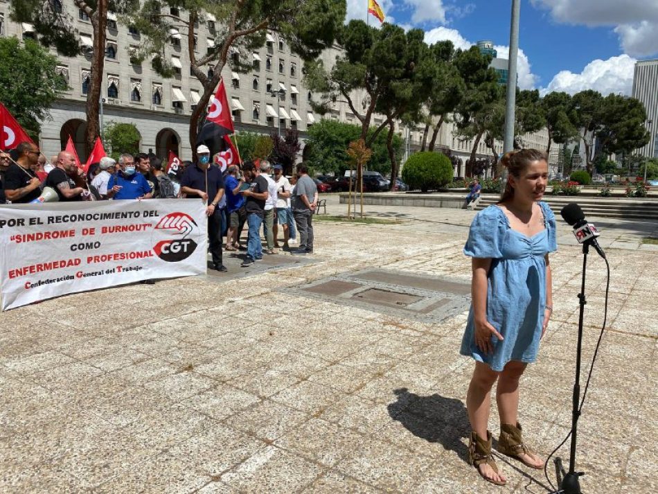 CGT exige a la ministra de Trabajo la inclusión del “síndrome de Burnout” en el RD 1299/2006 de la legislación española