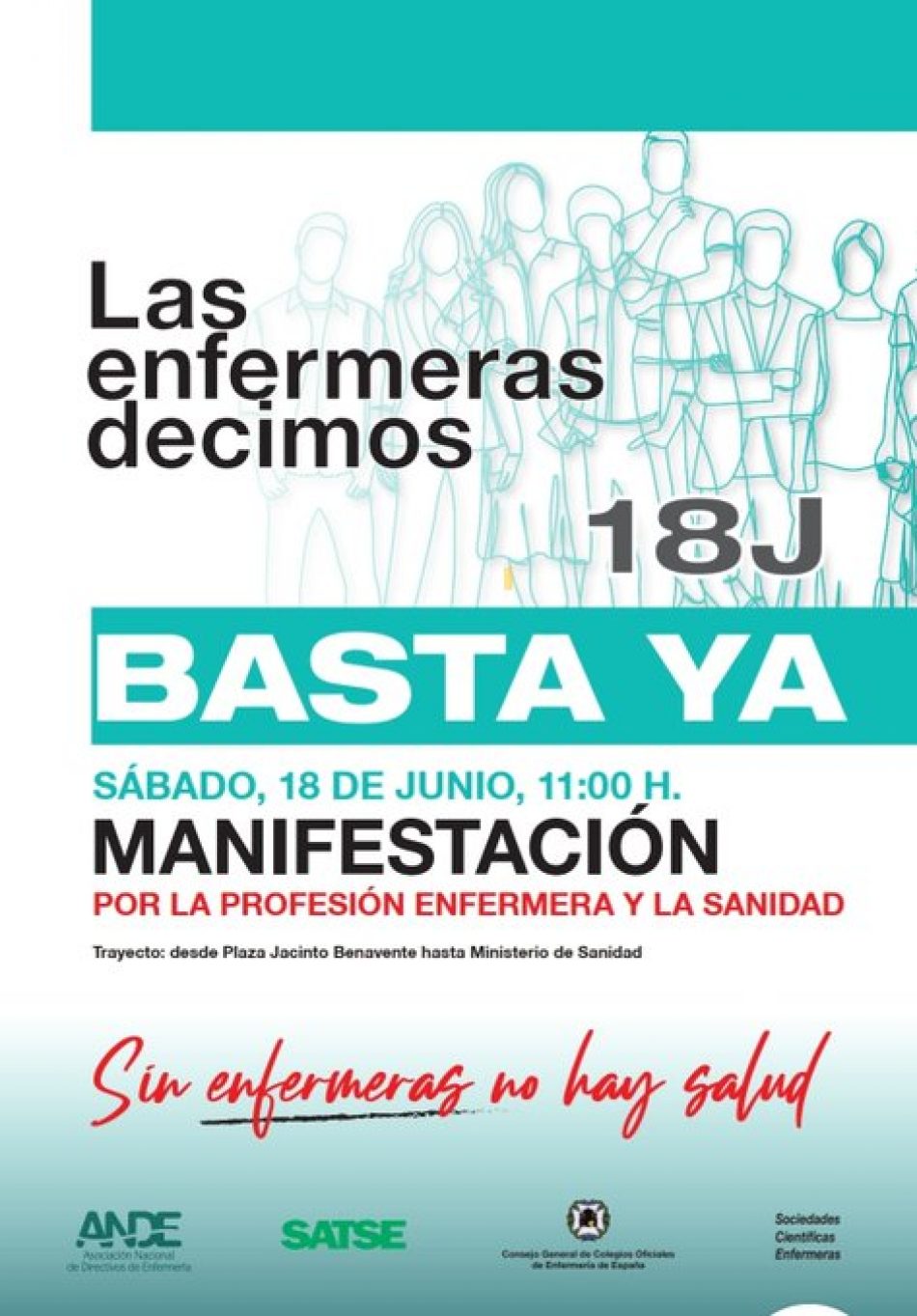Unidad Enfermera ultima los detalles de la manifestación multitudinaria el 18 de junio en Madrid