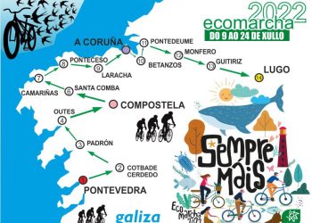 Este verán a Ecomarcha ciclista rodará polas costas galegas