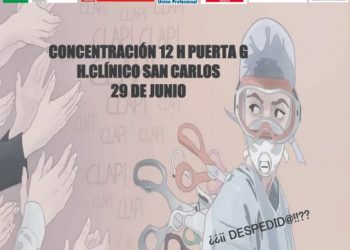 Concentración en el Hospital Clínico de Madrid, hoy a las 12:00 horas en la Puerta G