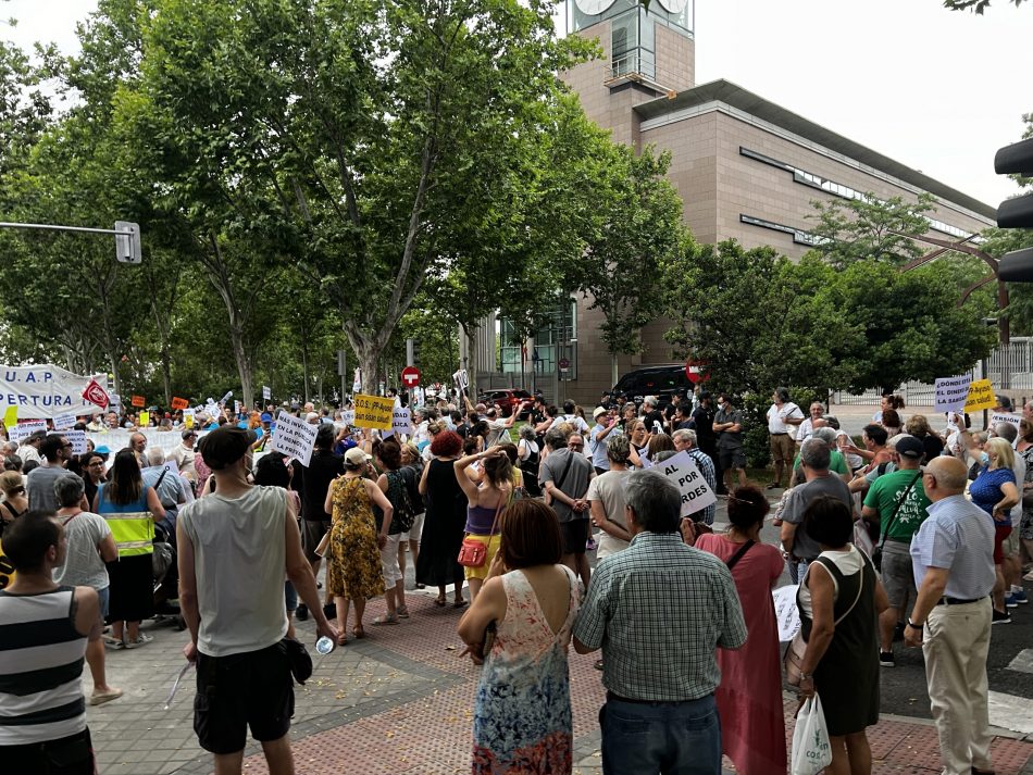 IU Madrid apoya la manifestación convocada frente a la Asamblea de Madrid por el personal de los SUAP