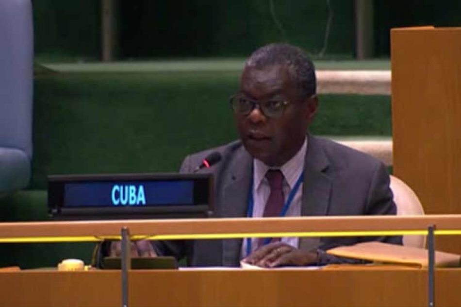 Embajador de Cuba en ONU rechaza efecto genocida del bloqueo de EEUU