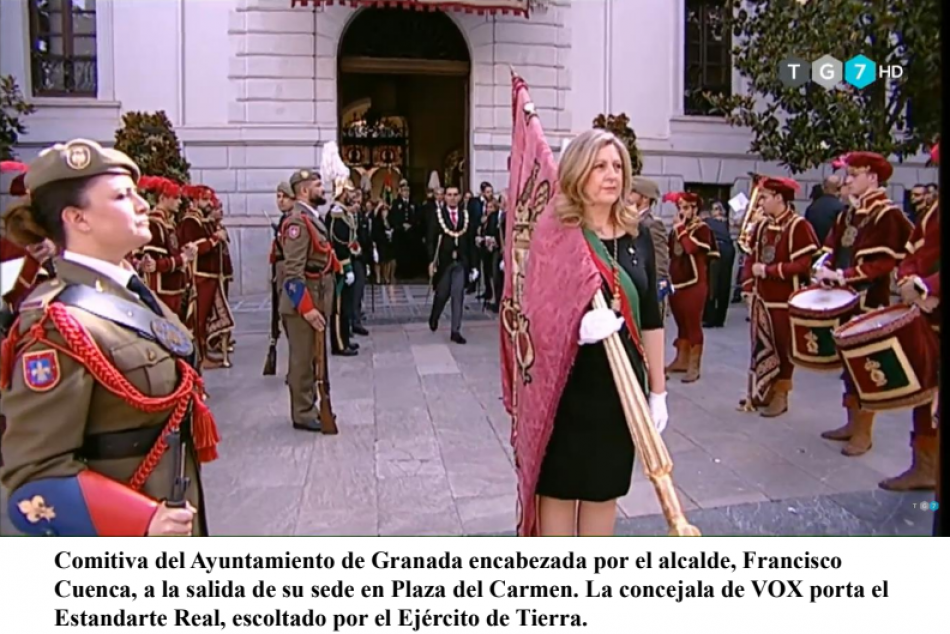 Granada Laica denuncia que las autoridades convierten la legítima procesión religiosa del Corpus en una exhibición nacional-católica