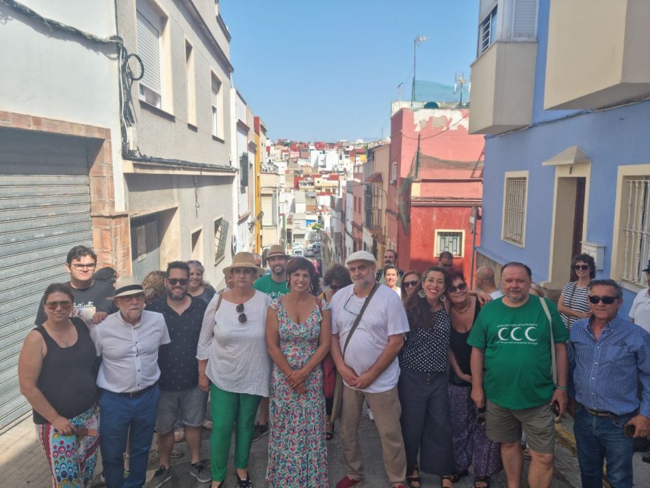 Teresa Rodríguez pide igualdad de oportunidades para los habitantes de cualquier barrio de Andalucía