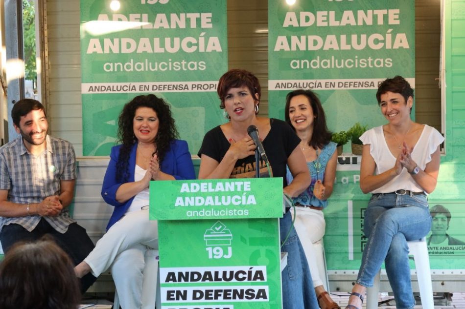 Teresa Rodríguez: “Con Adelante Andalucía nadie se va a enriquecer con la política”