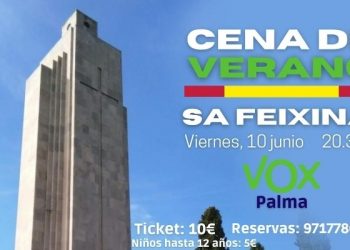 Vox Palma de Mallorca convoca una «Cena de Verano» al pie del gran obelisco franquista de Sa Feixina