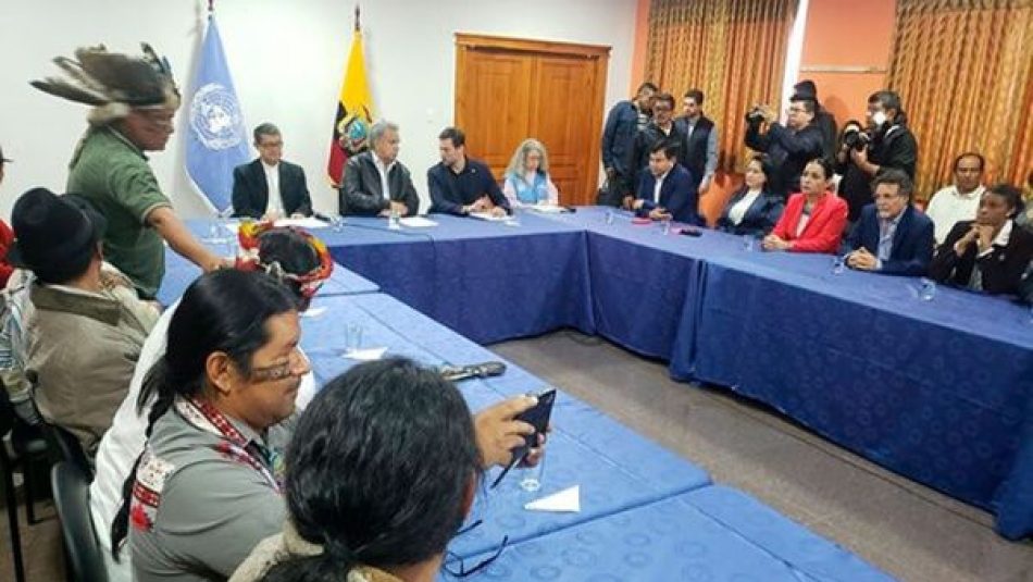 Gobierno de Ecuador retoma diálogo con organizaciones indígenas