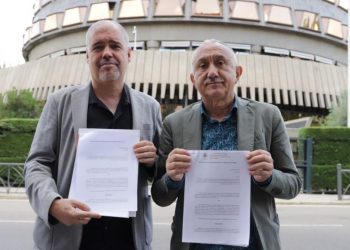 “CCOO y UGT no se van a amedrentar por estas fuerzas reaccionarias y neofascistas que están intentando deteriorar el papel de las organizaciones sindicales”