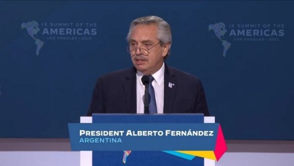 Pdte. argentino critica exclusión de Cuba, Venezuela y Nicaragua en Cumbre de las Américas