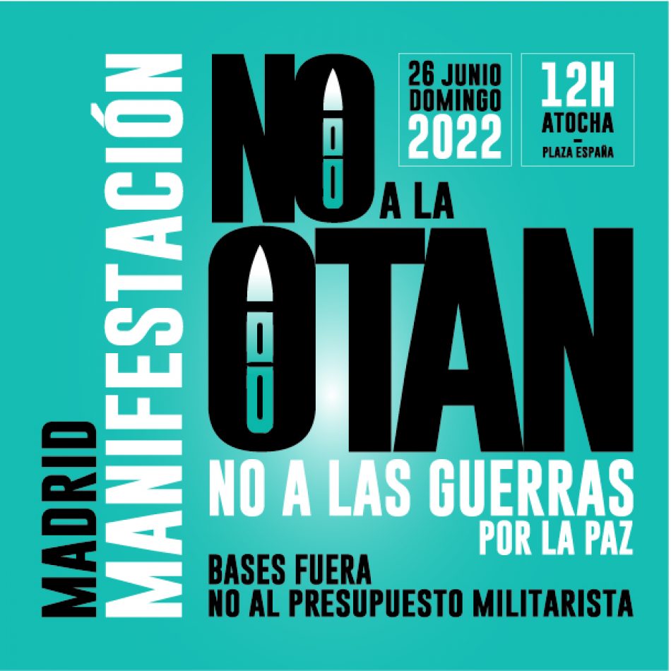 CGT participará en las acciones organizadas por la Asamblea Popular contra la Guerra de Madrid, y en la manifestación organizada por esta, por la PEPON y otras organizaciones