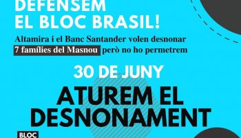 «Estem ocupant la seu del banc Santander a el Masnou»