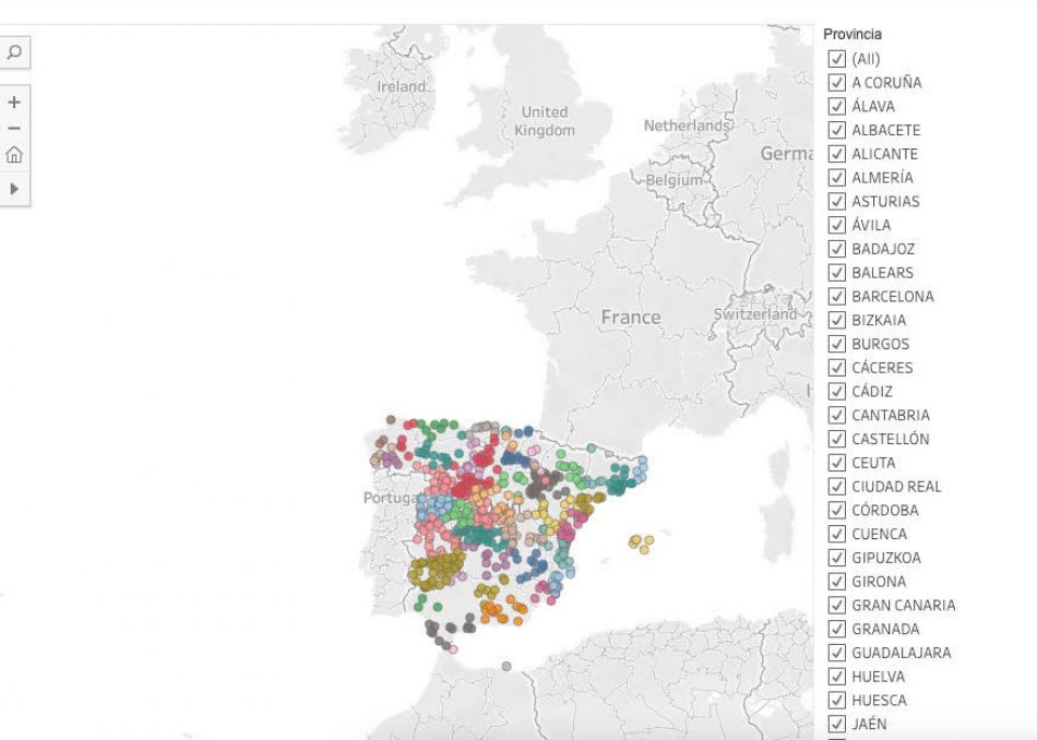 Compromís difunde un mapa interactivo y nuevas respuestas: casi mil ayuntamientos responden en relación a sus símbolos franquistas