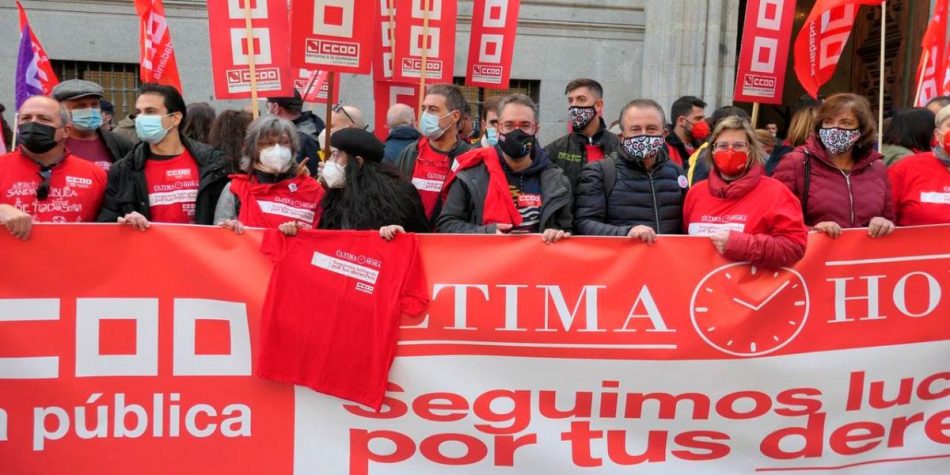 CCOO llama a movilizarse a los tres millones de empleadas y empleados públicos ante la falta de voluntad del Gobierno de negociar