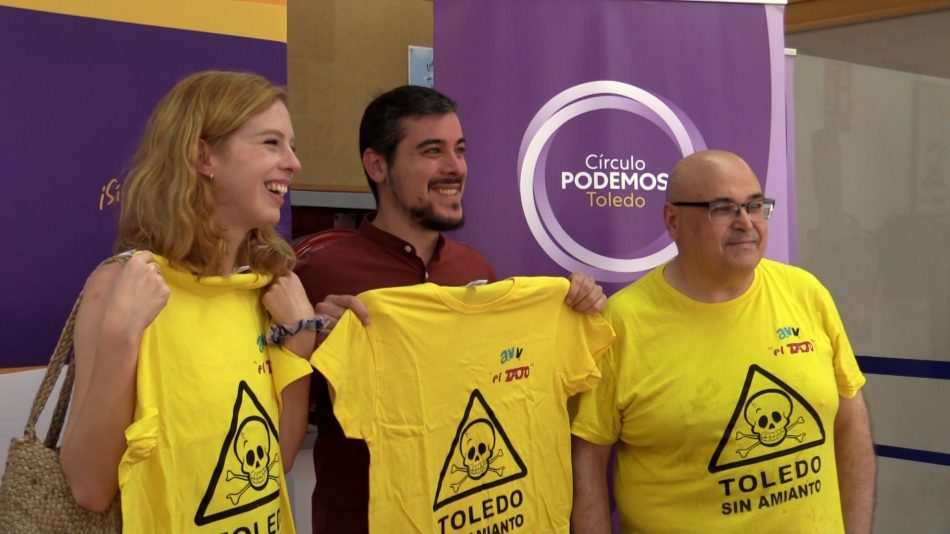 Podemos pide a la Junta un estudio de la afectación a la salud de las personas que viven en el barrio del Polígono de Toledo por el amianto