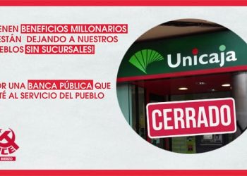 El PCE de El Bierzo reivindica una banca pública para hacer frente a la exclusión financiera del mundo rural