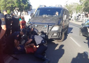 Adelante Andalucía pedirá una investigación por la violencia y represión policial contra un activista que se manifestaba por la subida del precio de la luz