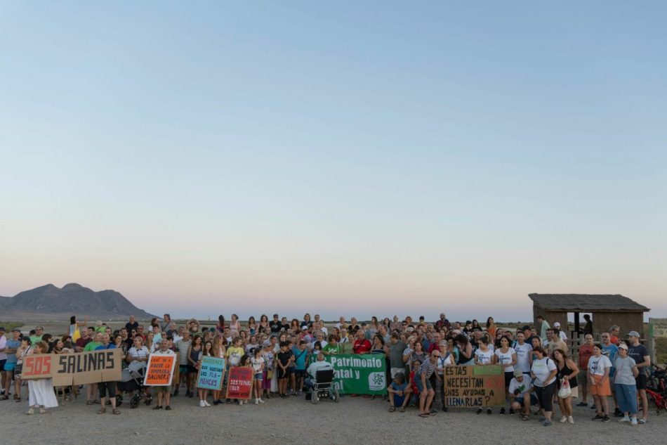 Verdes Equo denuncia la desecación de las Salinas del Parque Natural de Cabo de Gata-Níjar