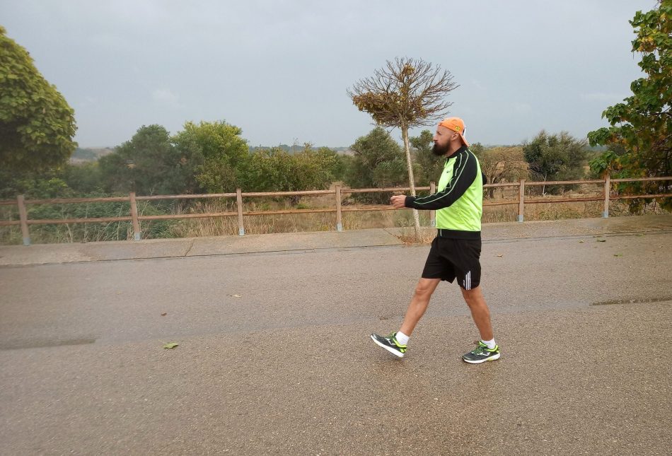 Gabe Abrahams, de Sariñena a Zaragoza (1.000 millas por Aragón 2018)