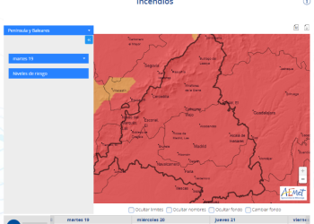 AEMET presenta un nuevo visor para predecir el riesgo de incendios forestales con siete días de antelación