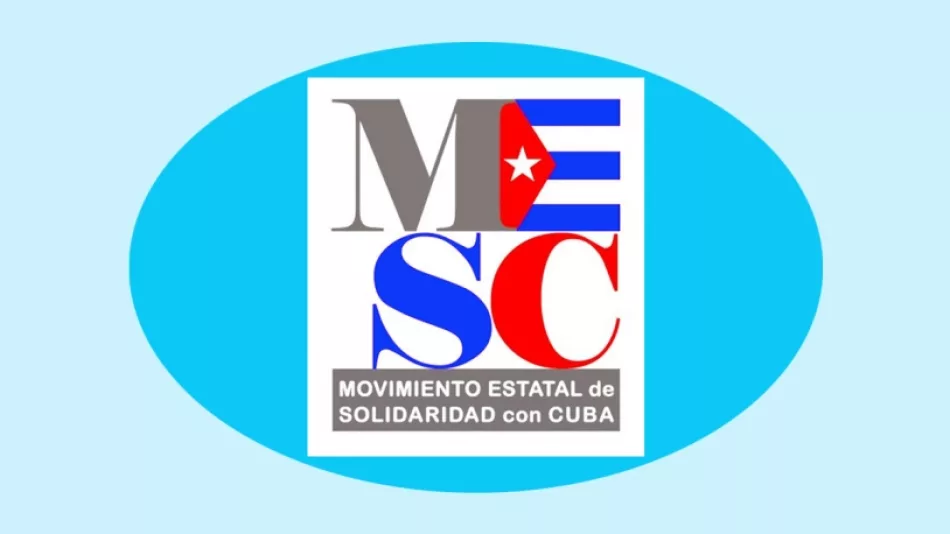 «Nueva victoria del pueblo cubano»: MESC respalda actos de apoyo a la Revolución frente a sedes diplomáticas cubanas en Madrid y Barcelona