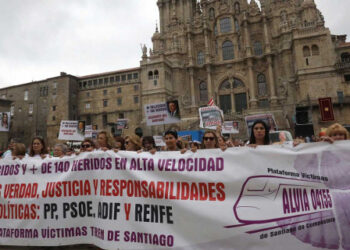 Actos convocados con motivo del noveno aniversario del accidente del tren Alvia 04155 en Santiago