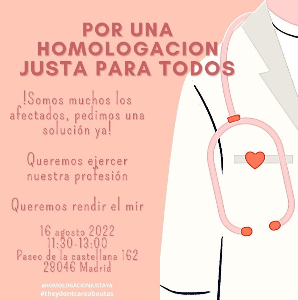 #16A – Manifestación del Frente Medico por el Justo Reconocimiento de las Titulaciones Extranjeras