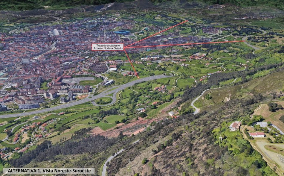 Verdes EQUO presenta alegaciones a la Ronda Norte de Oviedo