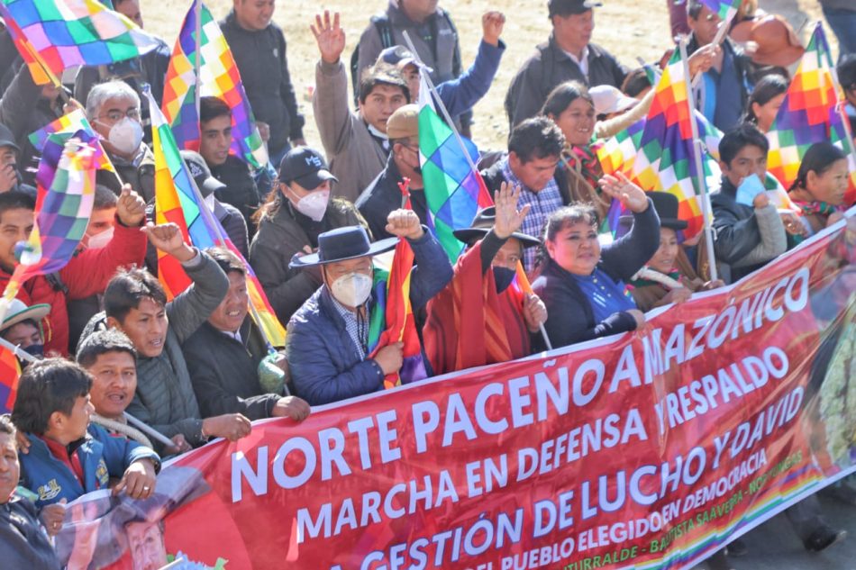 Los golpistas no pasarán en Bolivia: Histórica concentración popular por la democracia, la unidad y el Gobierno de Lucho y David