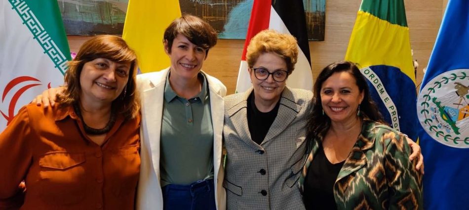 Ana Pontón e Dilma Rousseff, encontro das dúas líder no que abordaron os vínculos entre Galiza e Brasil