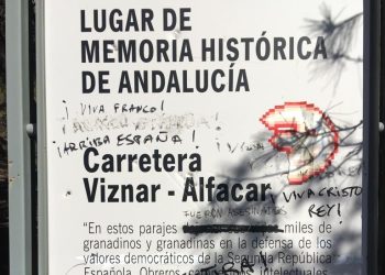 Piden a la Junta que retire el cartel que dice que Lorca «vivió sus últimos momentos» en los barrancos de Víznar