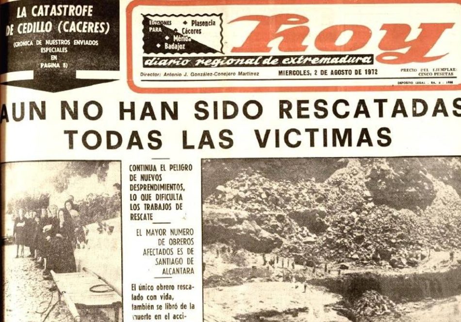 Iberdrola: detrás de la fortuna, el crimen. 50 años de la tragedia en la presa de Cedillo