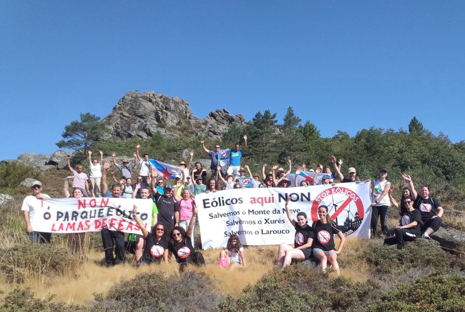 A oposición aos eólicos en Calvos de Randín colle músculo