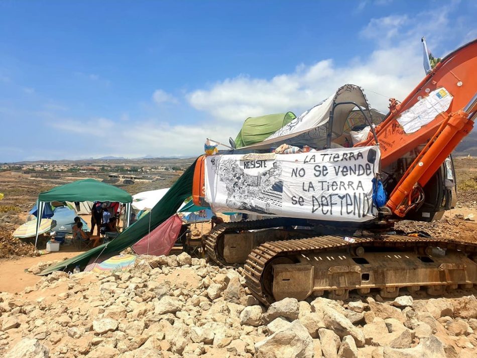 Ecologistas exigen la inmediata paralización de las obras de la Cuna del Alma en el Puertito de Adeje