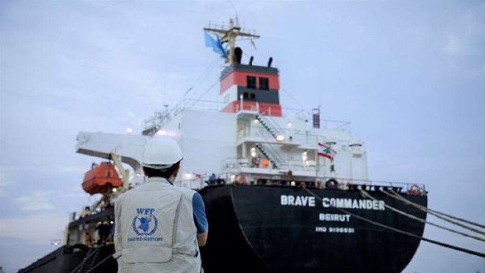 Zarpa barco de la ONU con cereales desde Ucrania hacia África